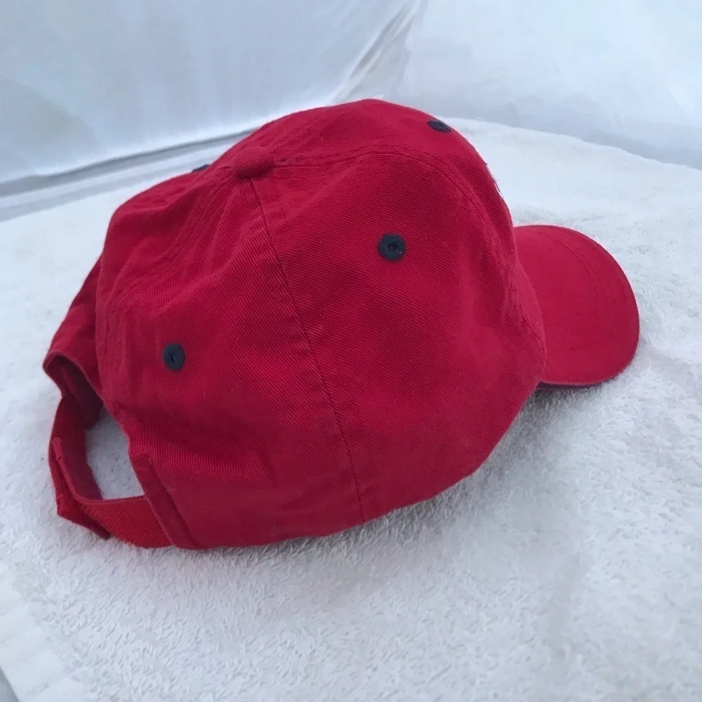 Marco Destin for Fort Meyers Beach Florida AmFlag Adjustable Red Baseball Cap